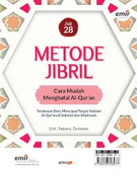 Image of METODE JIBRIL : CARA MUDAH MENGHAFAL AL-QURAN JUZ 28